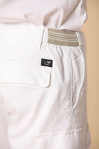 Chile Golf men's cargo jogger bermuda shorts in stretch jersey, Slim Fit