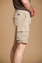 Chile Golf men's cargo jogger bermuda shorts in stretch jersey, Slim Fit