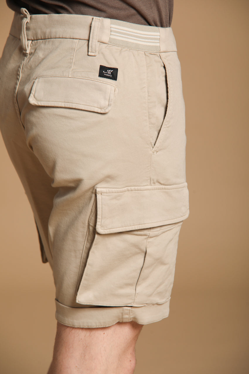 Chile Golf men's cargo jogger bermuda shorts in stretch jersey, Slim Fit