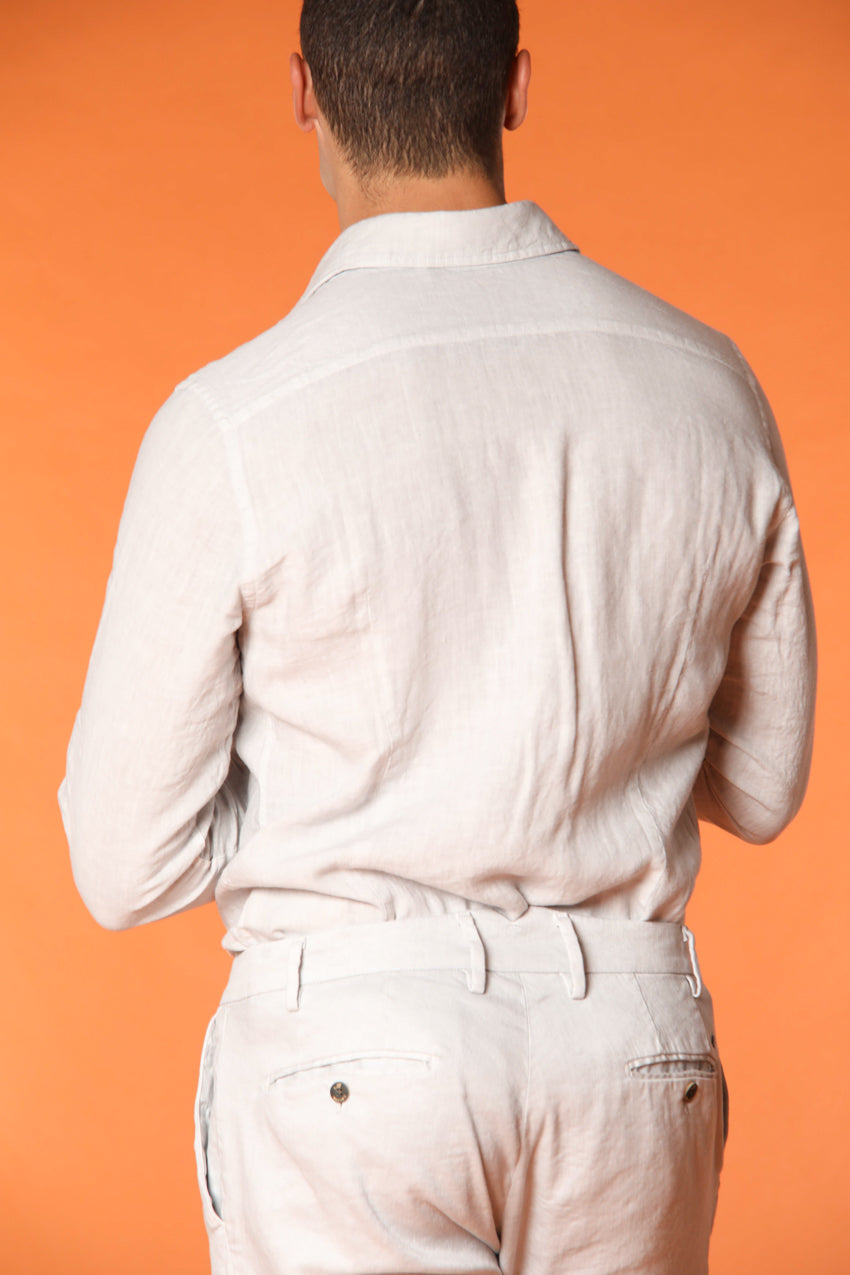 Torino long-sleeved men's shirt in linen