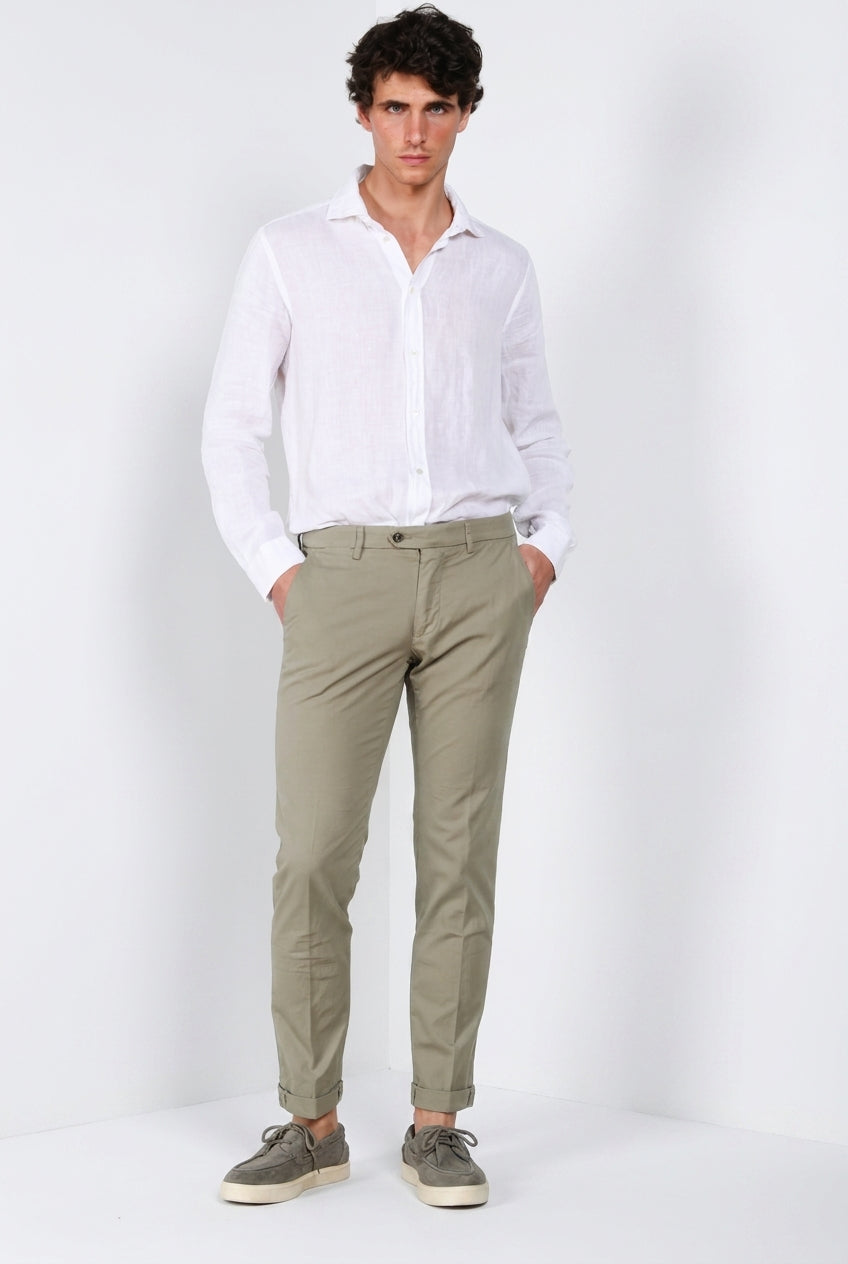 Torino chemise homme en toile de lin ①