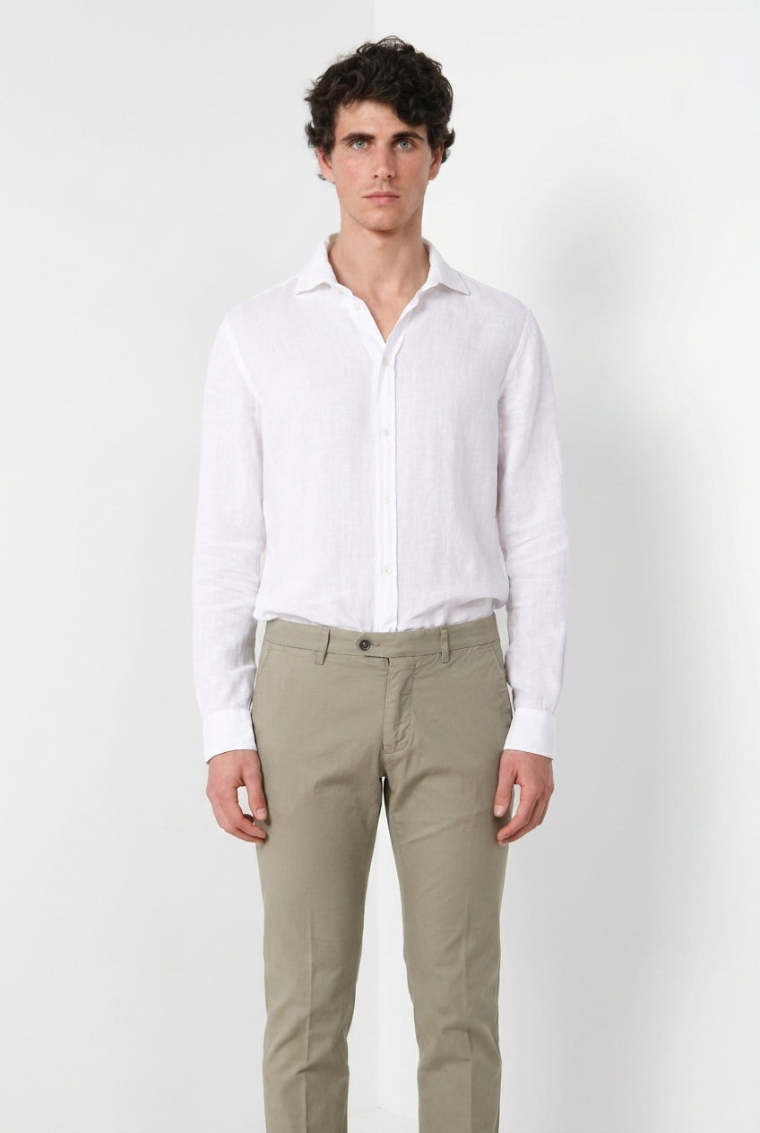 Torino chemise homme en toile de lin ①