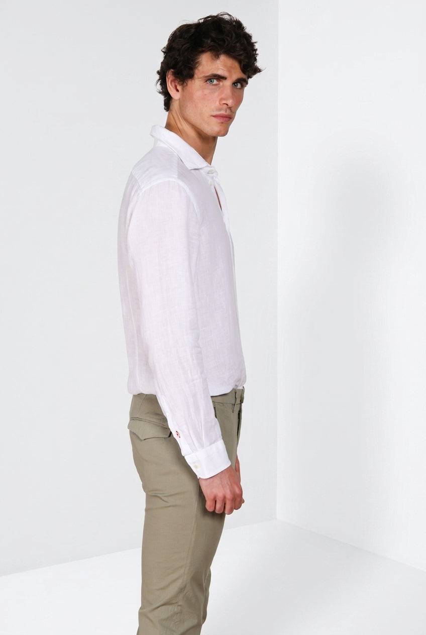 Torino chemise homme en toile de lin ①