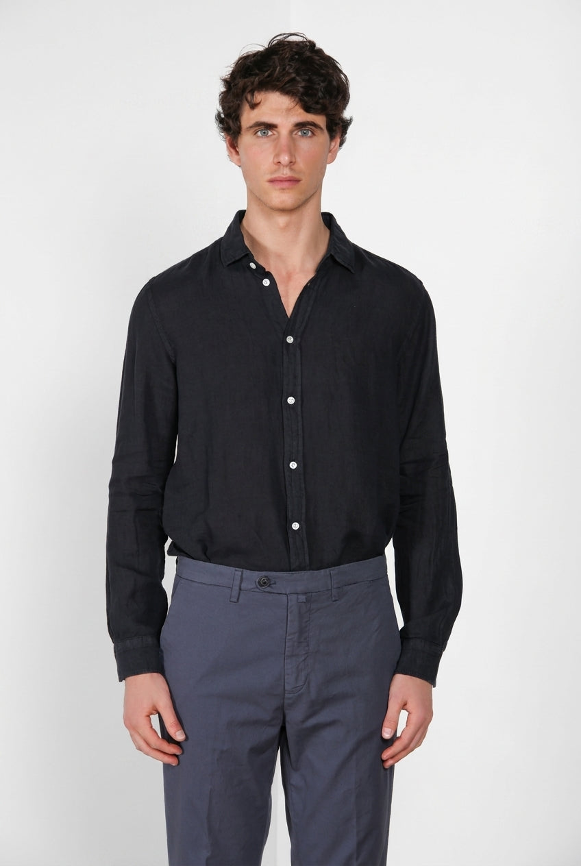 Torino chemise homme en toile de lin ①