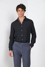 Torino chemise homme en toile de lin ①