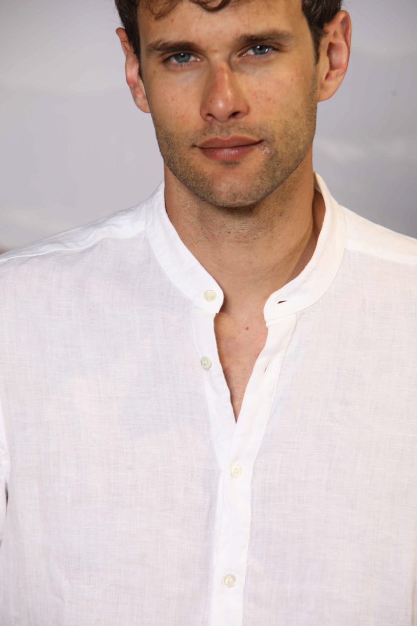 Porto chemise homme à manches longues en lin