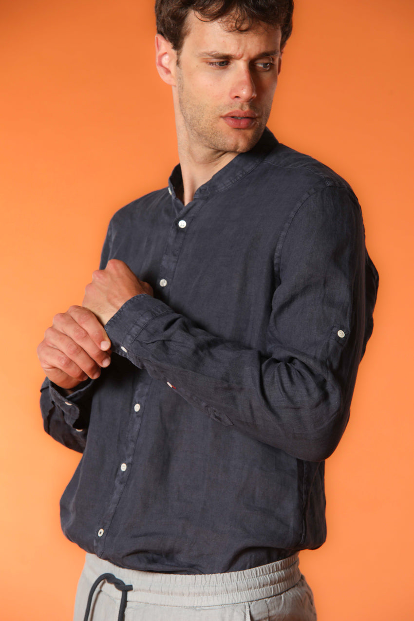Porto chemise homme à manches longues en lin