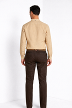 Porto camicia uomo in tela lino ①