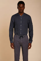 Porto chemise homme en toile de lin ①
