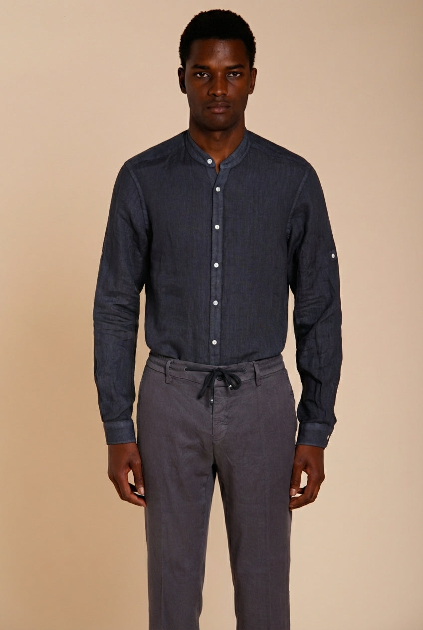 Porto chemise homme en toile de lin ①