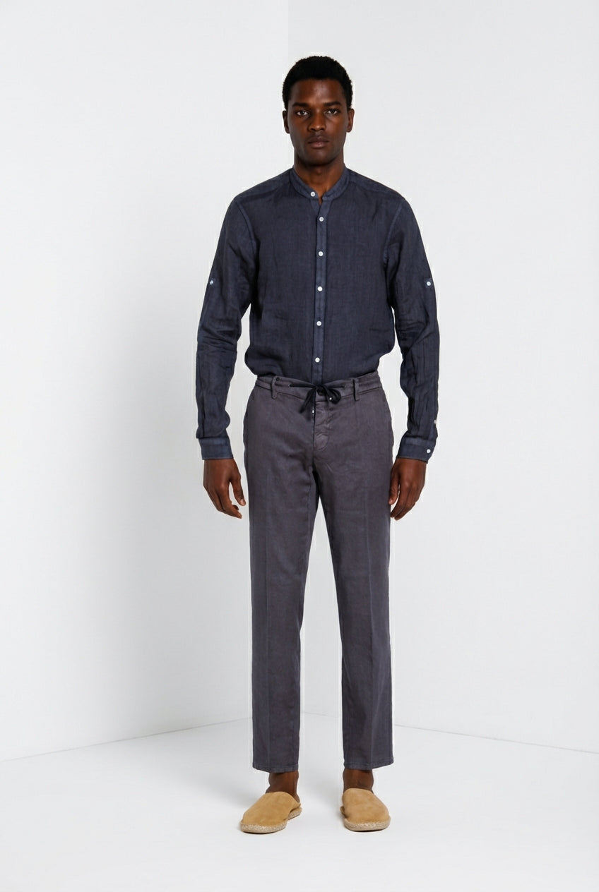 Porto chemise homme en toile de lin ①