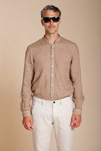 Porto chemise homme en toile de lin ①
