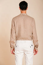 Porto chemise homme en toile de lin ①