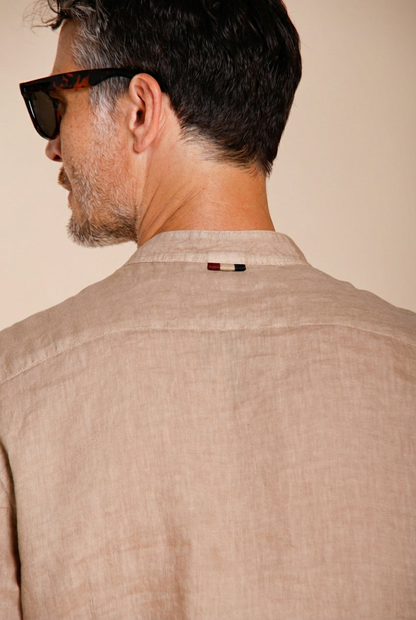 Porto chemise homme en toile de lin ①