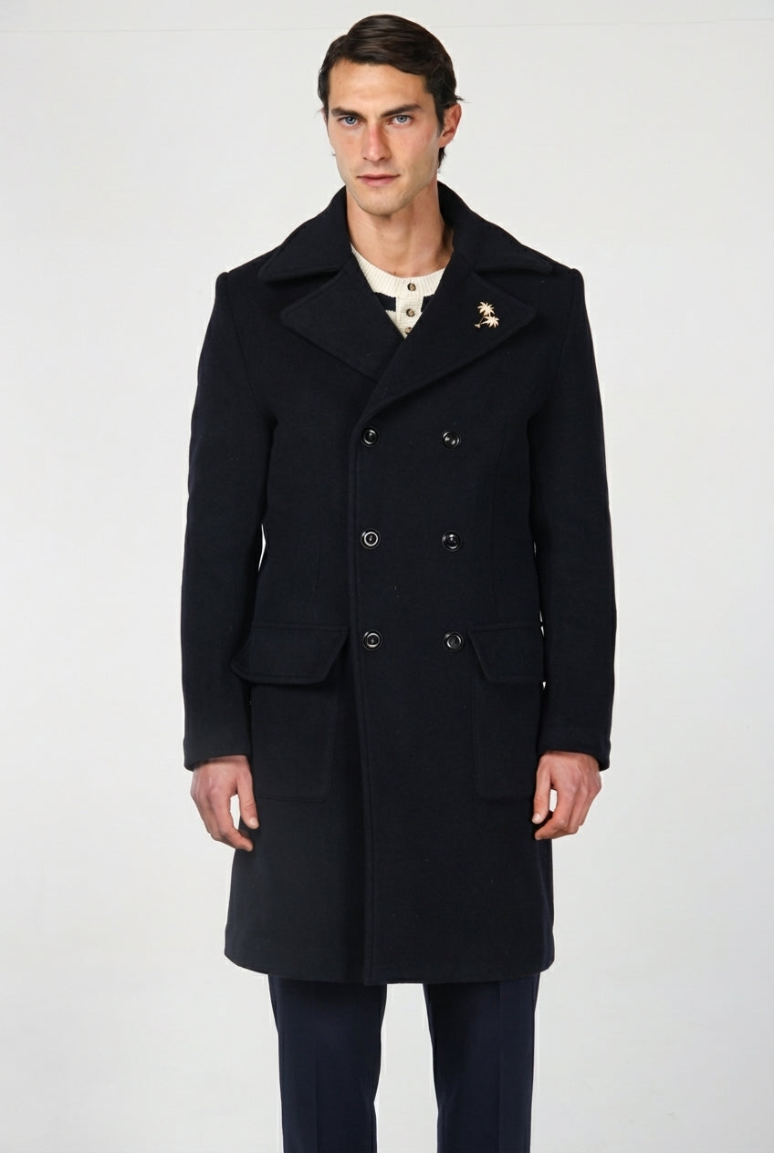 Churchill Herrenmantel aus weichem Wollstoff