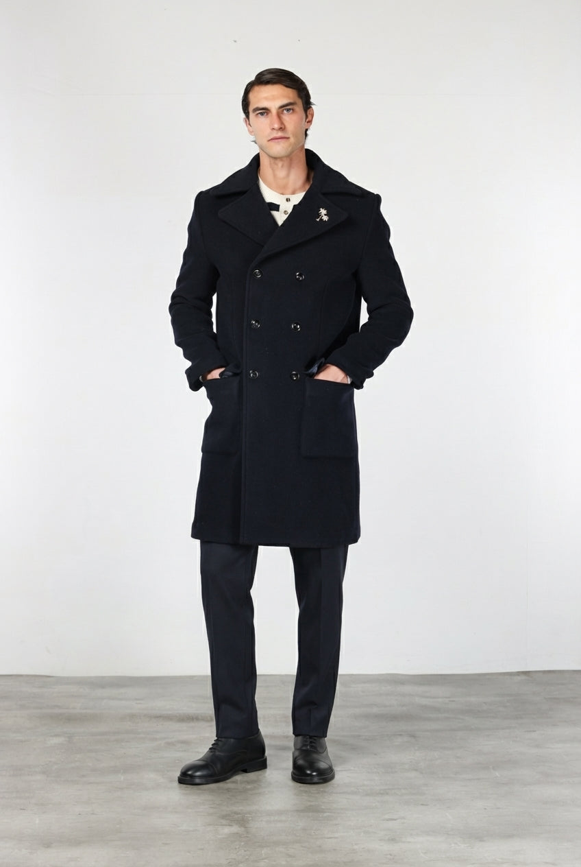 Churchill Herrenmantel aus weichem Wollstoff