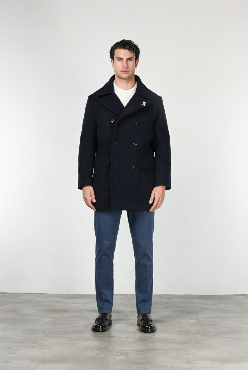 Redford Herrenmantel aus Wollstoff