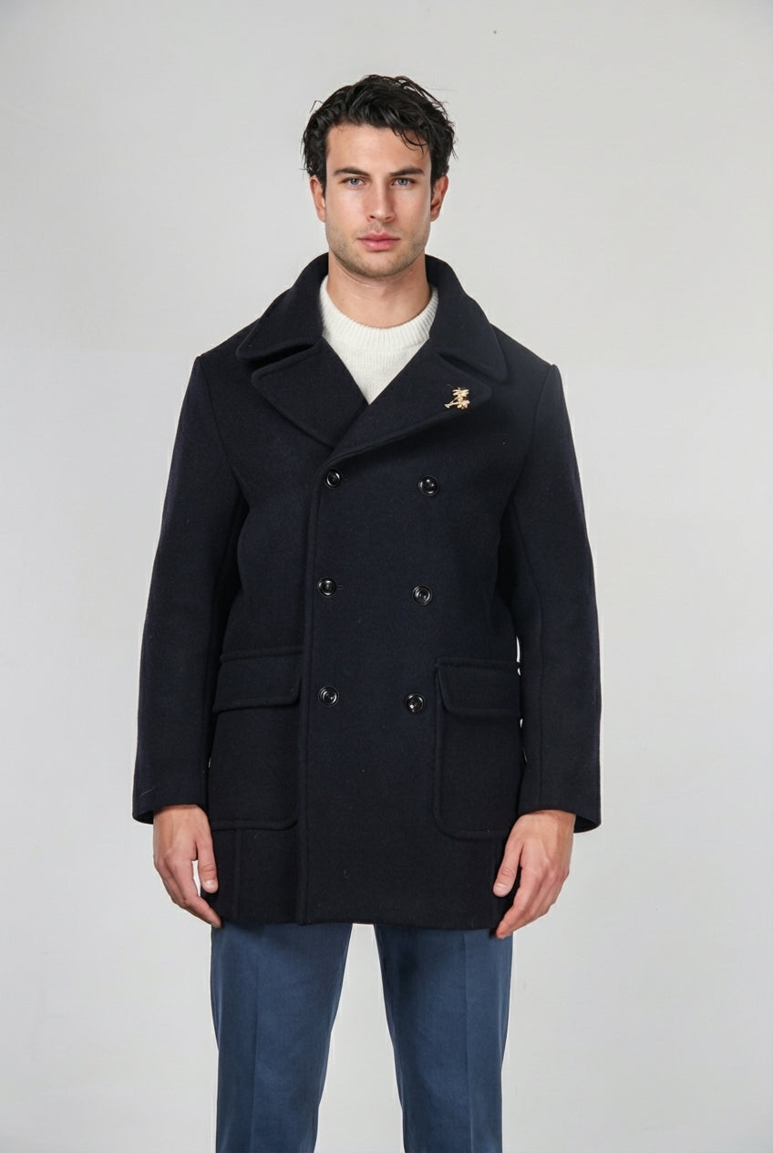Redford Herrenmantel aus Wollstoff