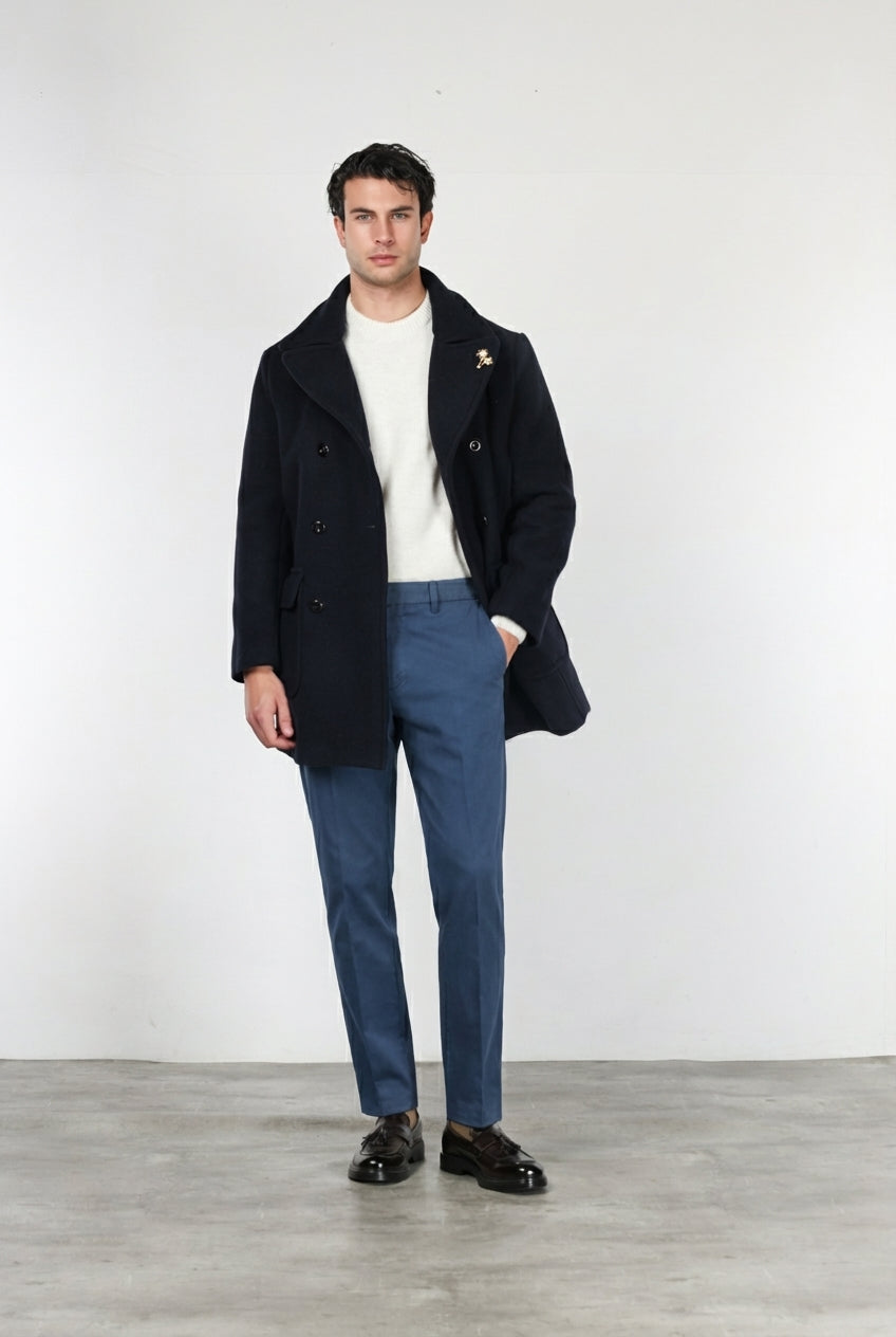 Redford Herrenmantel aus Wollstoff