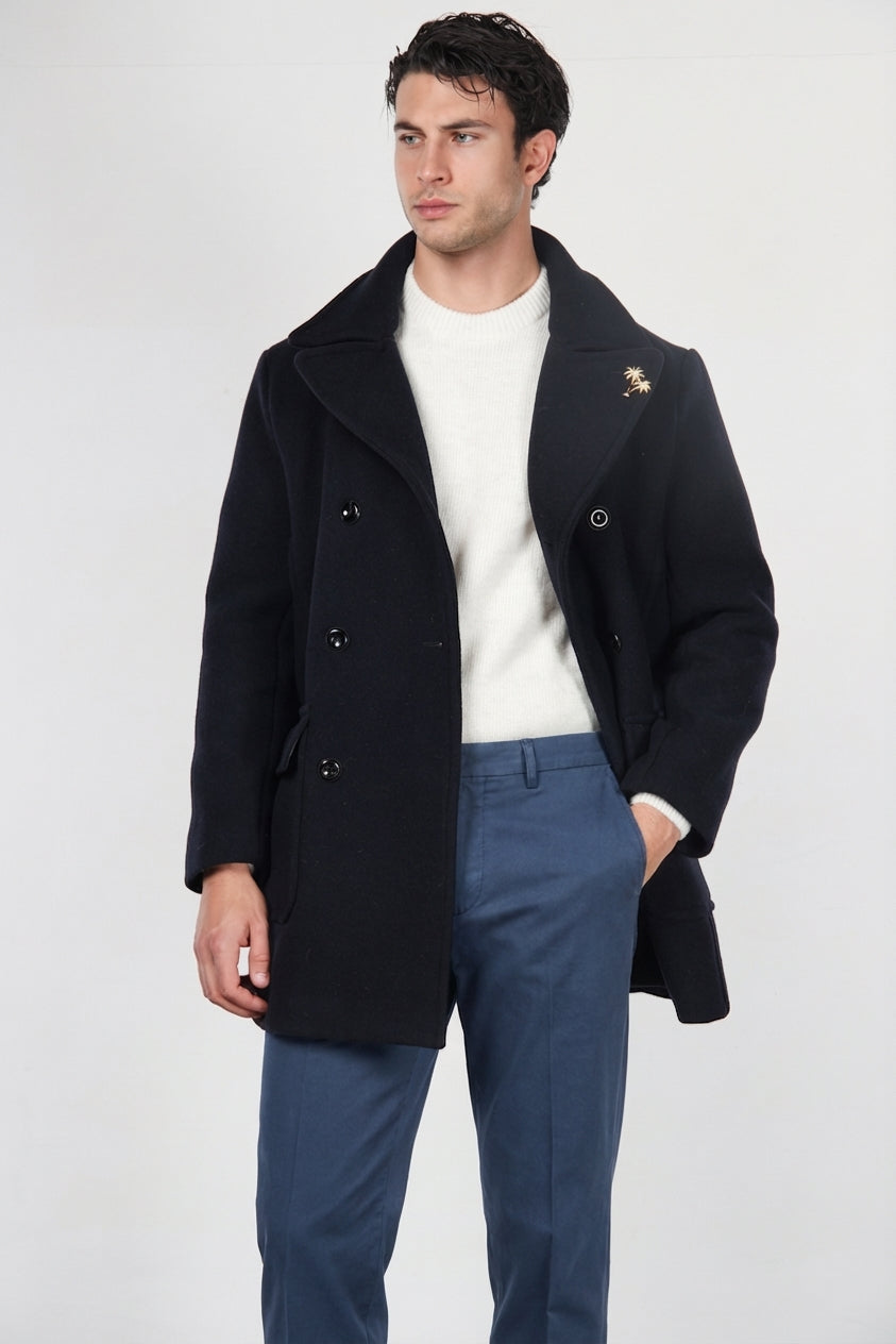 Redford Herrenmantel aus Wollstoff