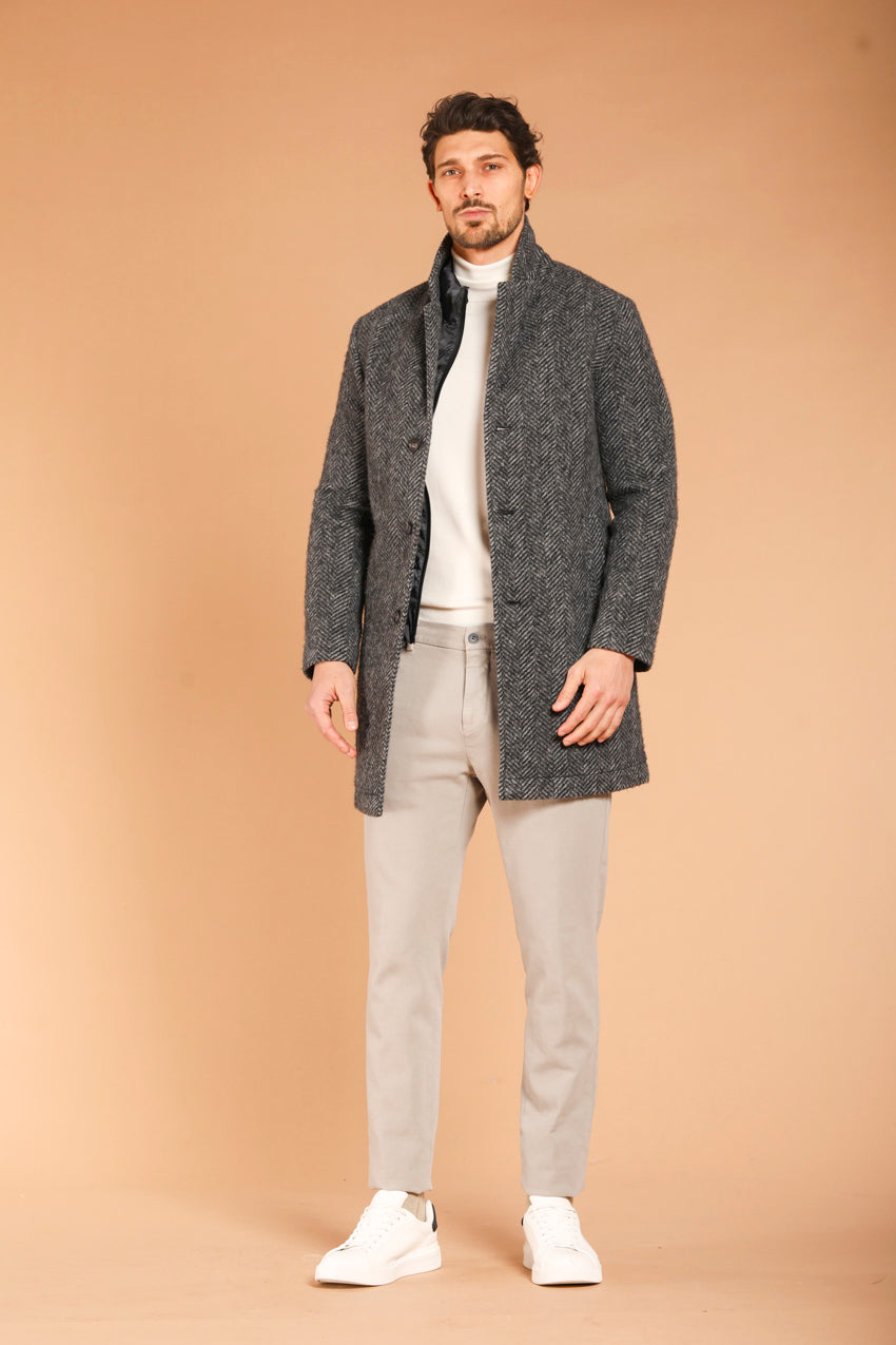 immagine 2 di cappotto uomo modello Los Angeles di colore grigio scuro, fit regular di Mason's