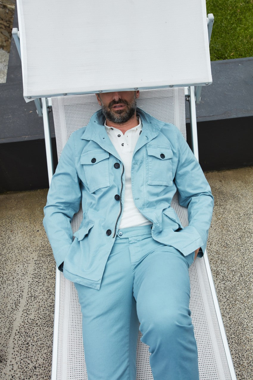 City Field veste homme en twill de coton et tencel