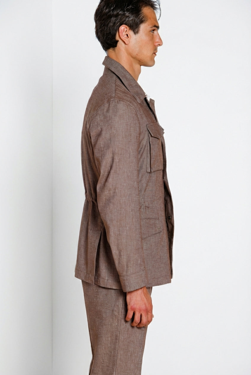 Field Jacket blouson homme en denim armure diagonale