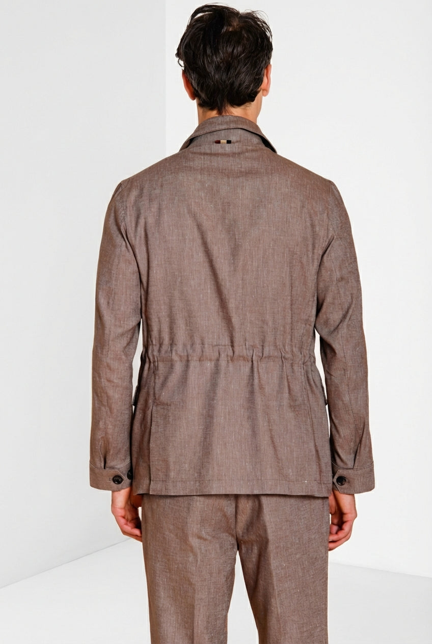 Field Jacket blouson homme en denim armure diagonale