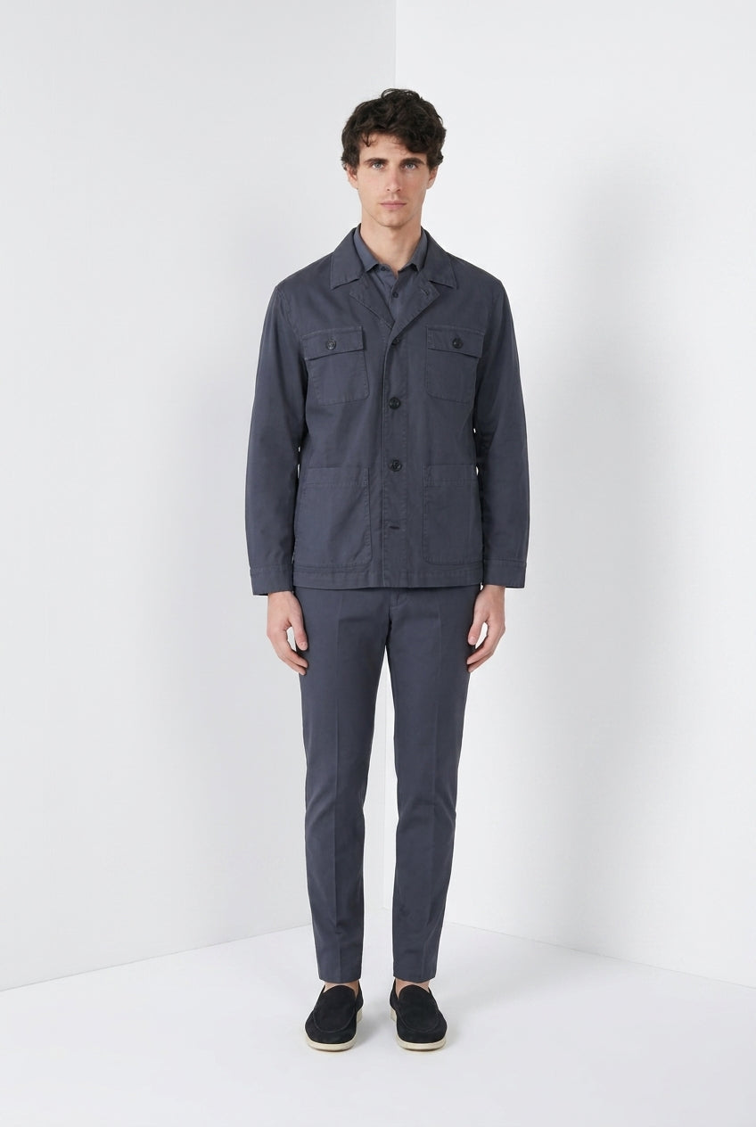 City Jacket Summer giubbotto uomo in cavallery di cotone e lino stretch