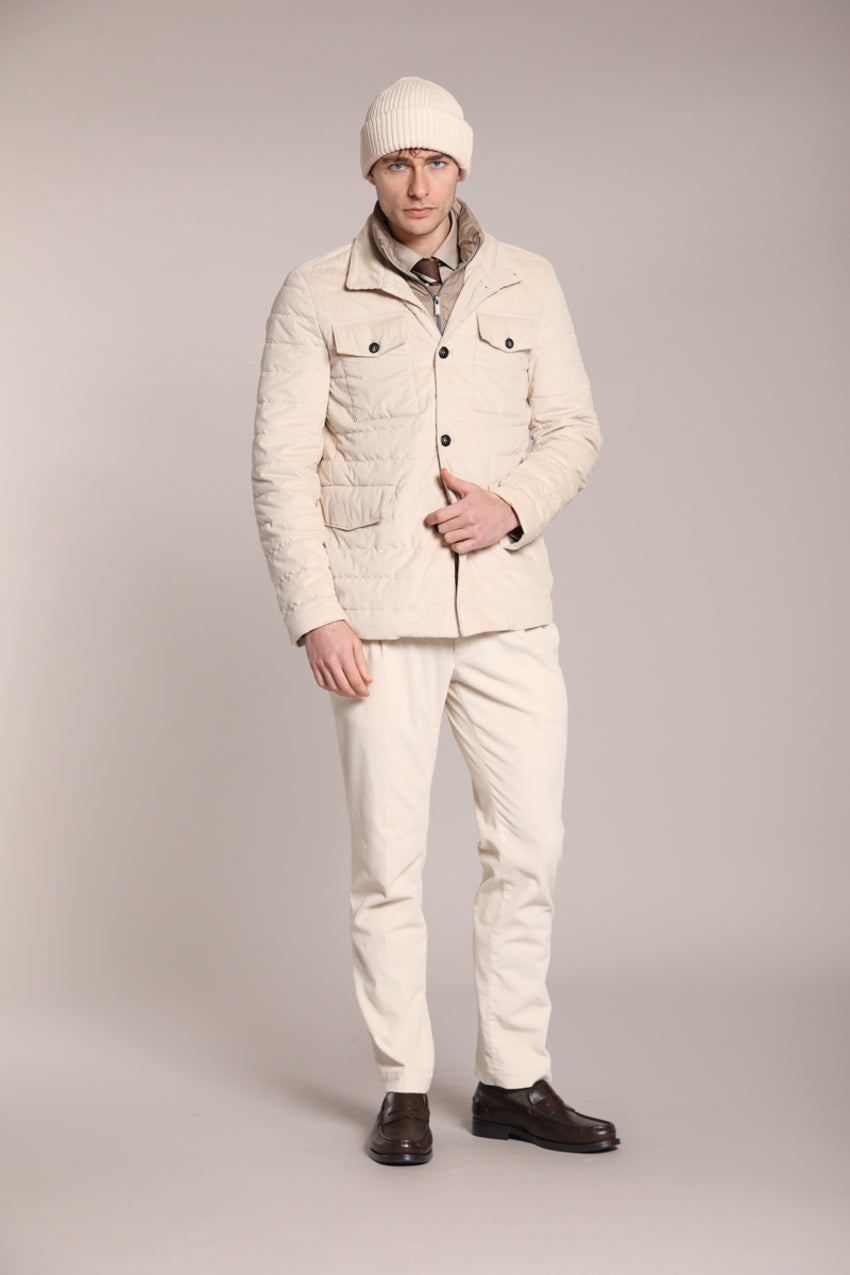 Foto 3 Space field jacket uomo in velluto 500 righe