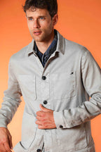 James overshirt homme en twill de lin mélangé coton
