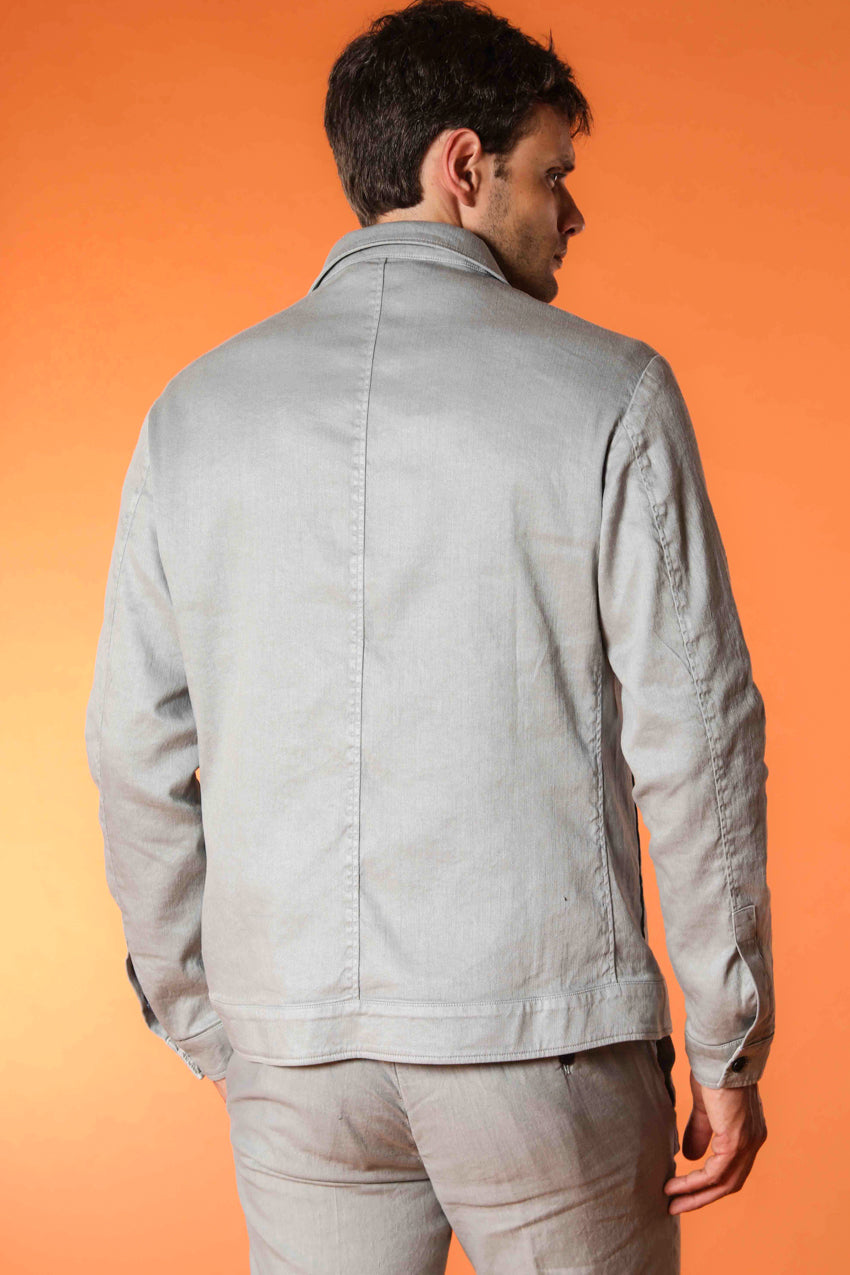 James overshirt homme en twill de lin mélangé coton