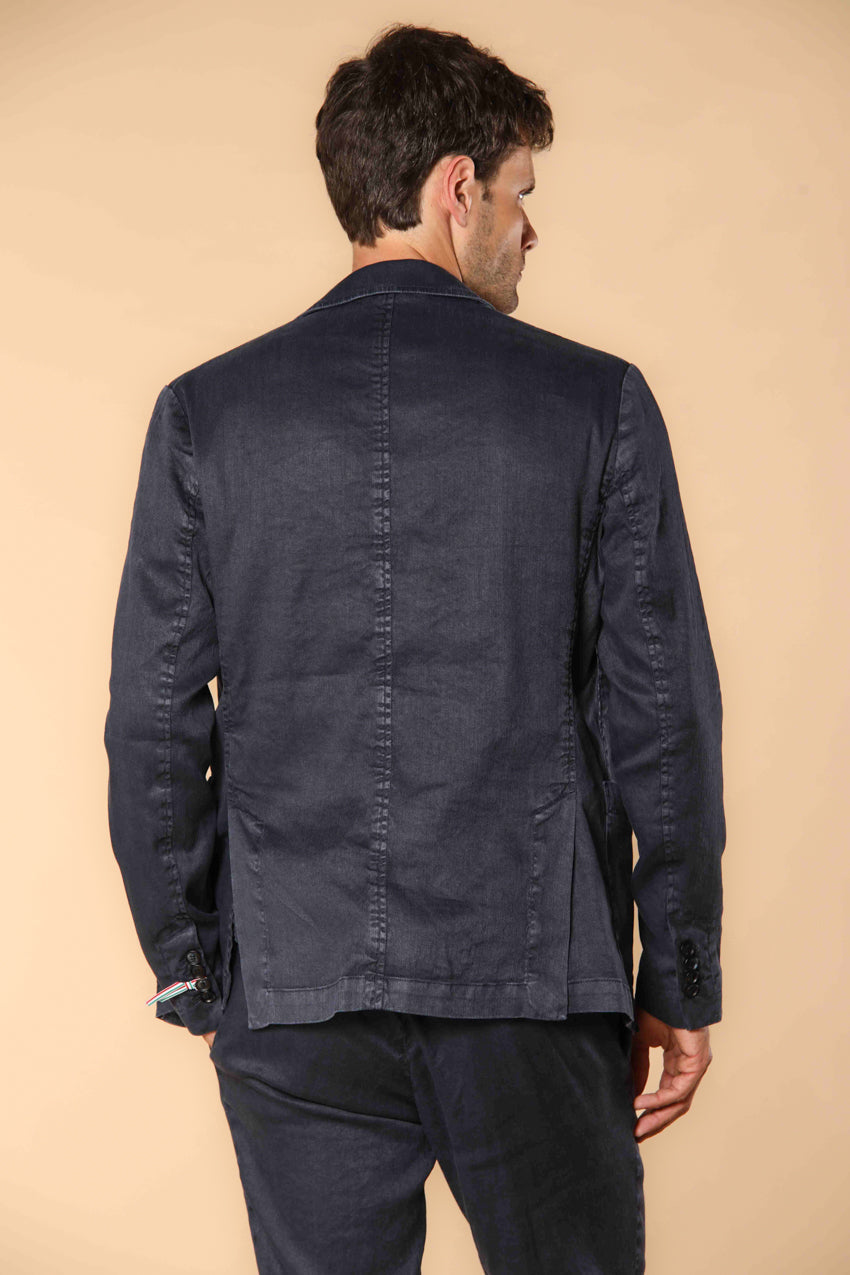 Da Vinci Summer Men's blazer in linen and cotton twill regular fit