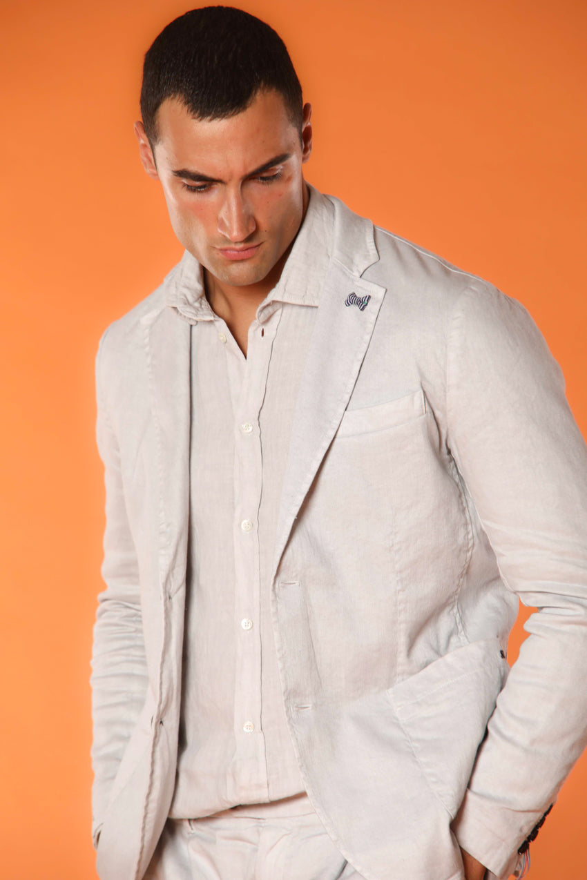 Da Vinci Summer blazer homme en twill de lin et coton 