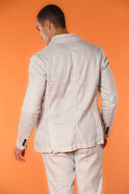 Da Vinci Summer blazer homme en twill de lin et coton 