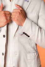 Da Vinci Summer blazer homme en twill de lin et coton 