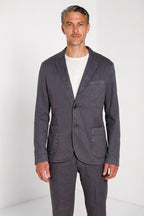 Da Vinci blazer uomo in twill di lino e cotone