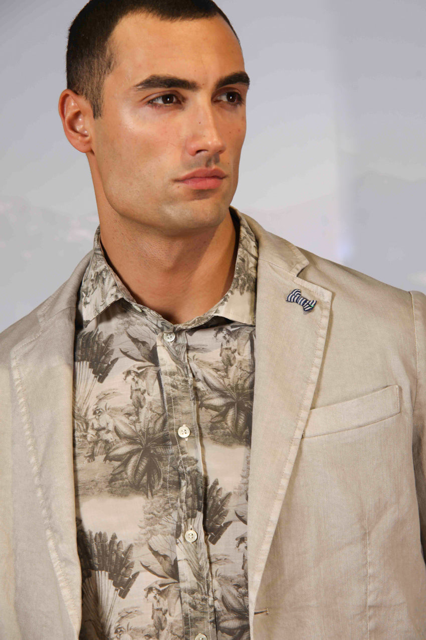 Da Vinci Summer blazer homme en twill de lin et coton 
