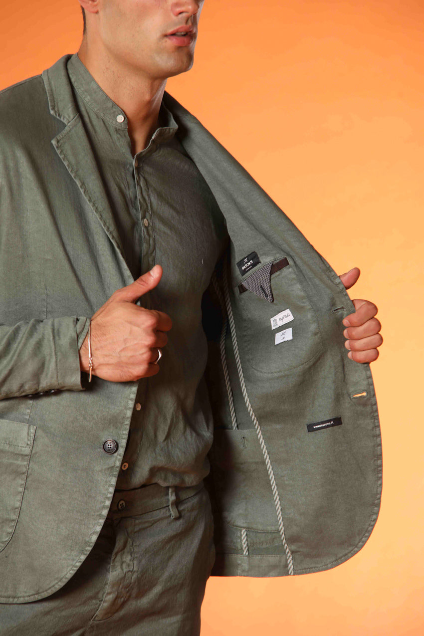 Da Vinci Summer blazer homme en twill de lin et coton