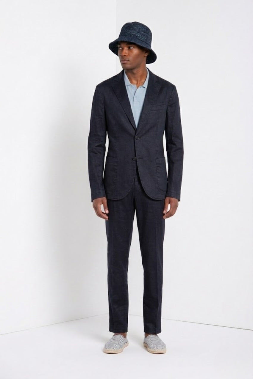Da Vinci men's blazer in linen and cotton twill