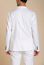 Da Vinci blazer homme en twill de lin et coton