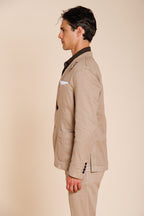 Da Vinci Blazer Herren aus Twill von Leinen und Baumwolle