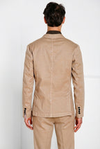 Da Vinci men's blazer in linen and cotton twill