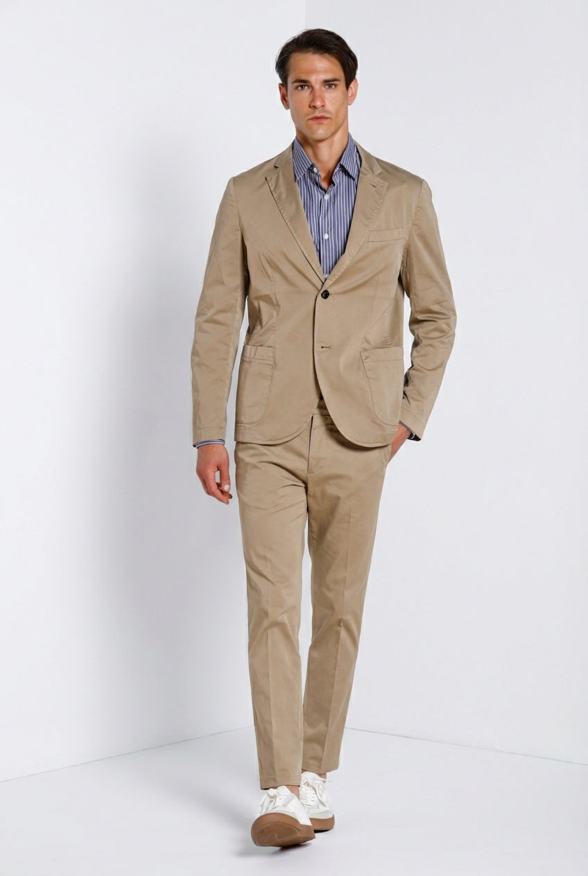 Da Vinci Travel blazer homme en satin technique travel stretch