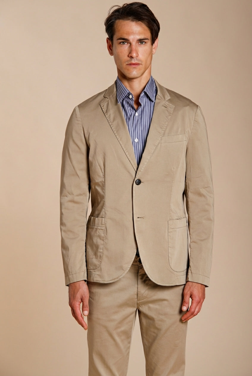 Da Vinci Travel men's blazer in technical travel stretch satin