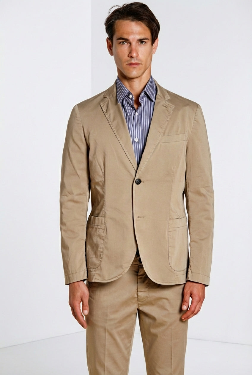 Da Vinci Travel blazer homme en satin technique travel stretch