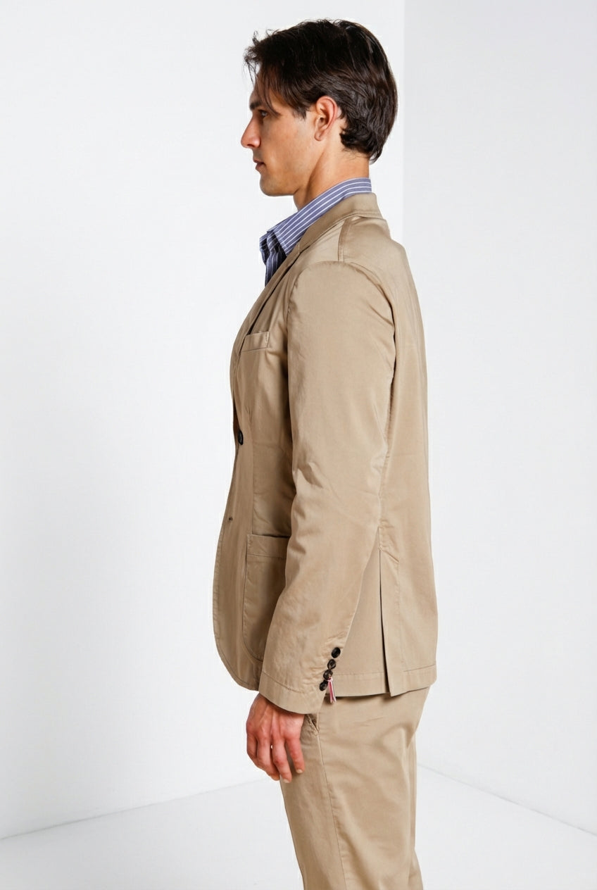Da Vinci Travel blazer homme en satin technique travel stretch