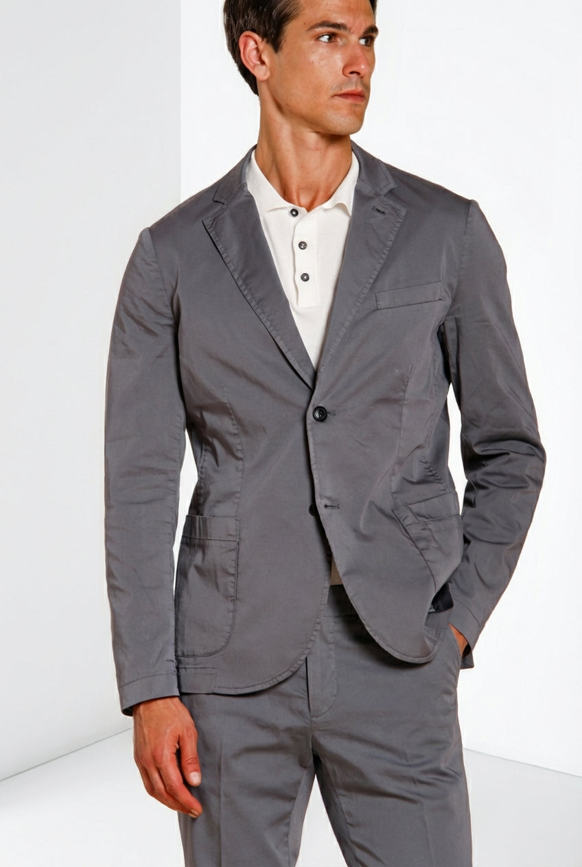 Da Vinci Travel men's blazer in technical travel stretch satin