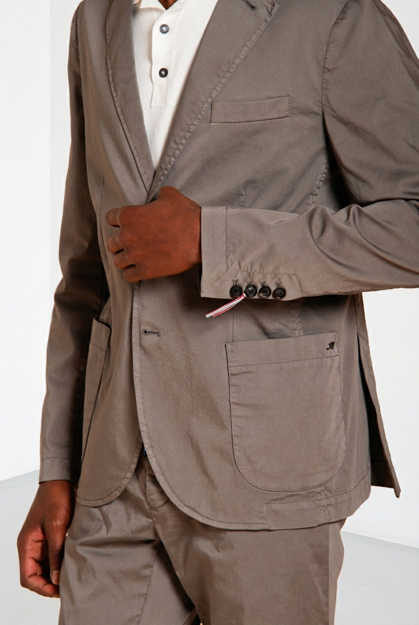 Da Vinci Travel blazer homme en satin technique travel stretch