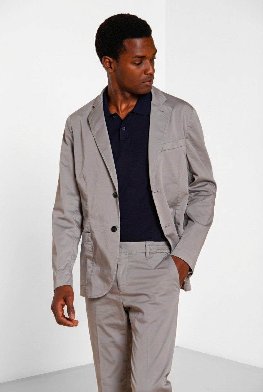 Da Vinci Travel blazer homme en satin technique travel stretch